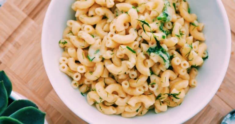 Dill Cheese Pasta for One