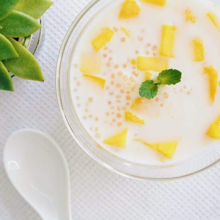 Coconut Mango Sago Dessert Soup