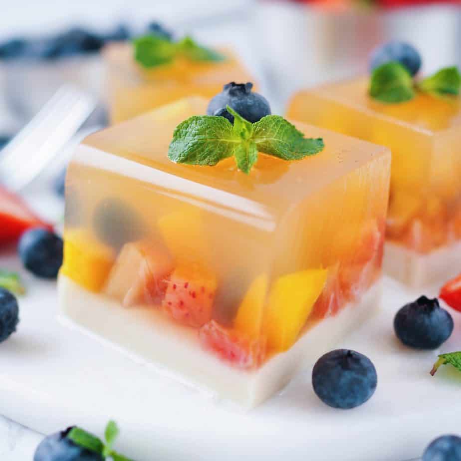 vegan fruit jellly cake