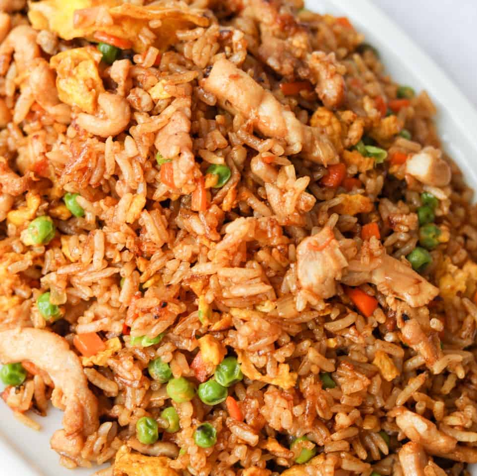 egg fried rice with chicken recipe