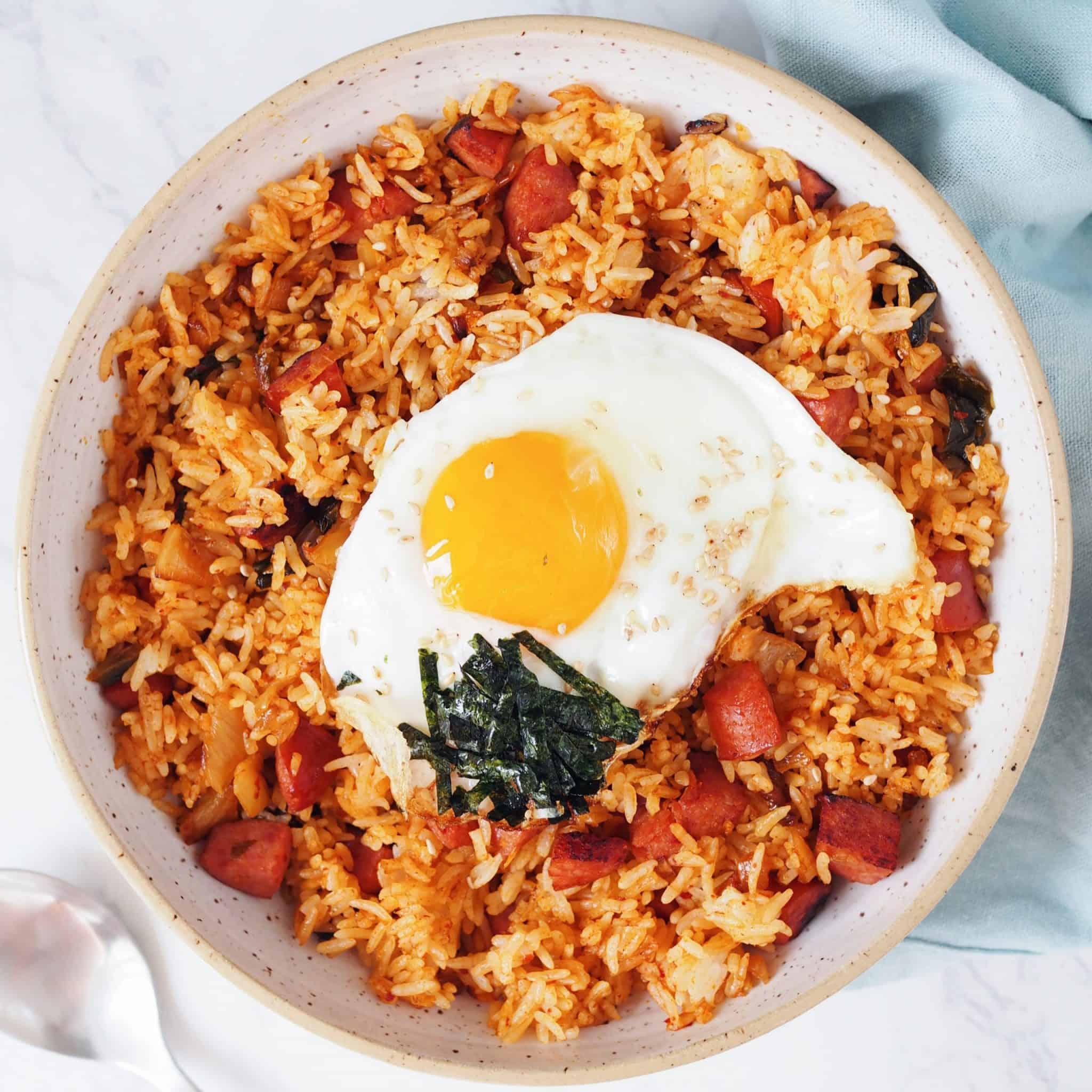 kimchi sausage fried rice