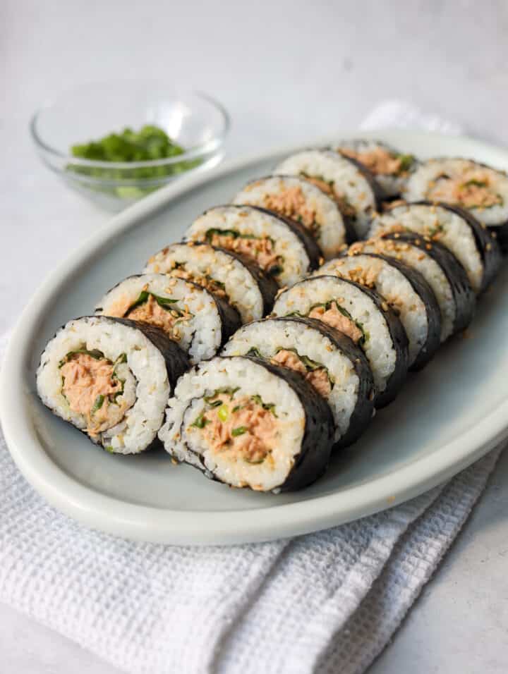 Quick & Easy Korean Spicy Tuna Kimbap Christie at Home