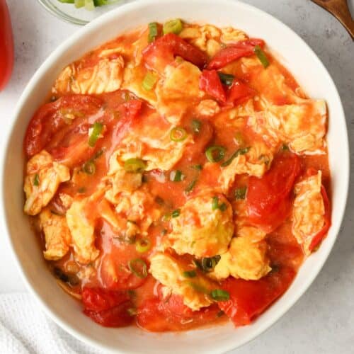 Easy 10 Minute Chinese Tomato Egg Stir Fry Christie At Home 7263