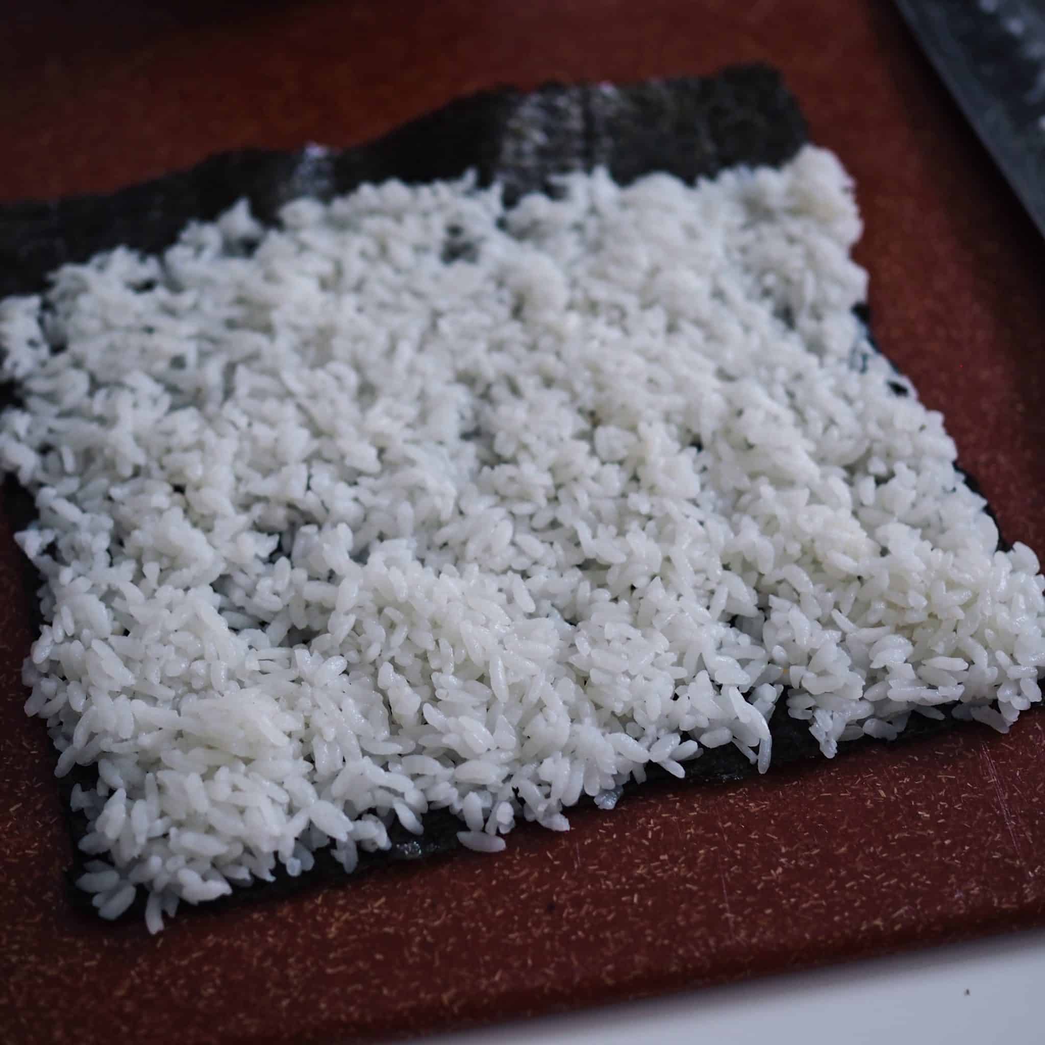 Spread Rice on Gim