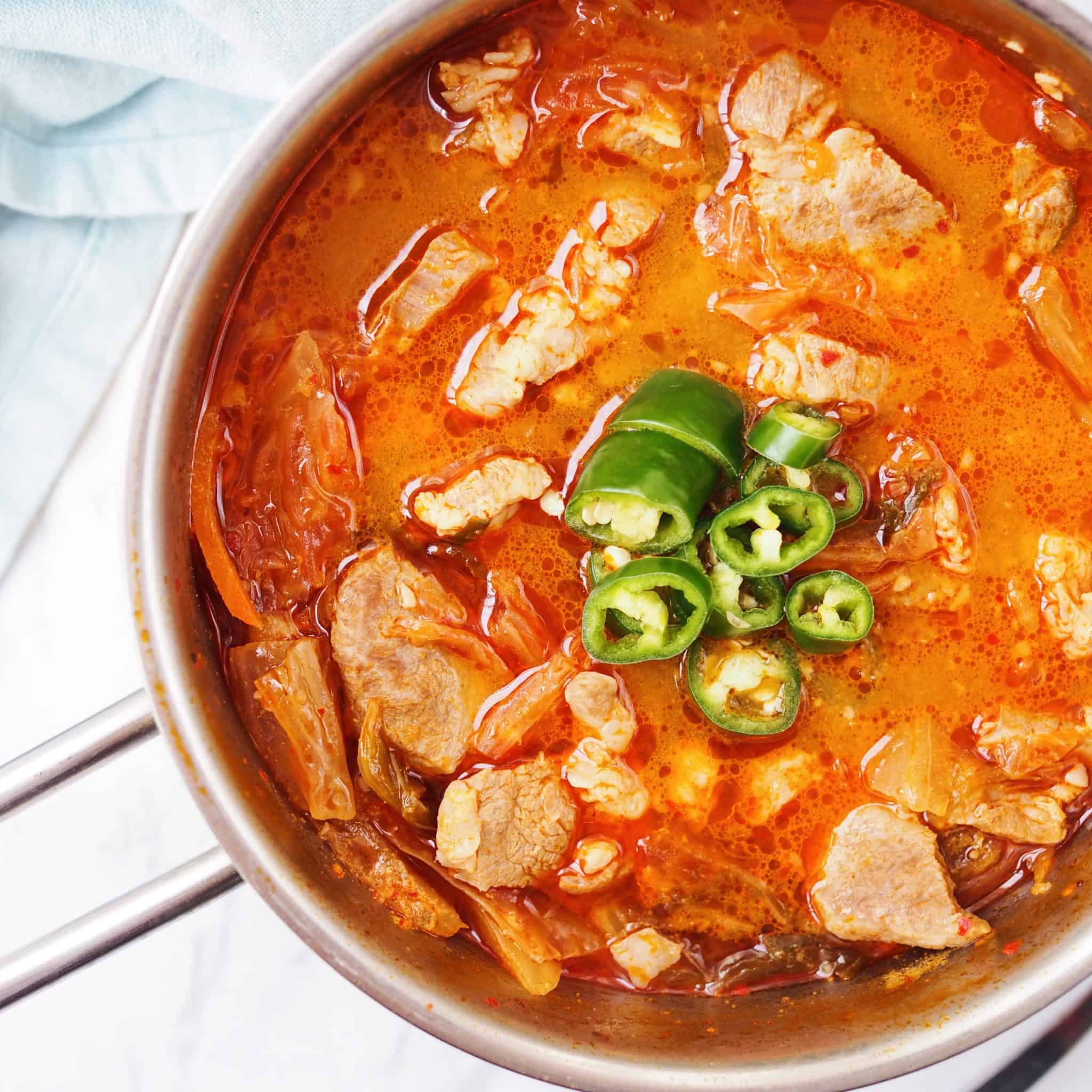 Pork Kimchi Stew (Pork Kimchi Jjigae) Christie at Home