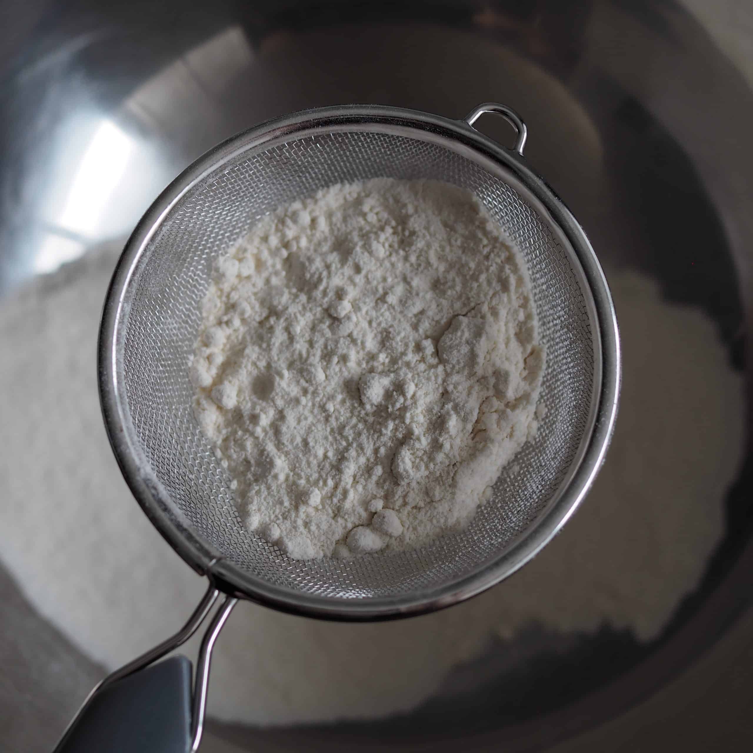 sift flour and cornstarch 