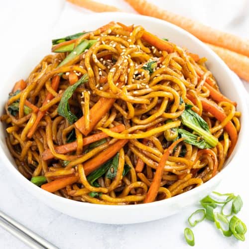 Quick & Easy Vegan Asian Sesame Noodles - Christie at Home