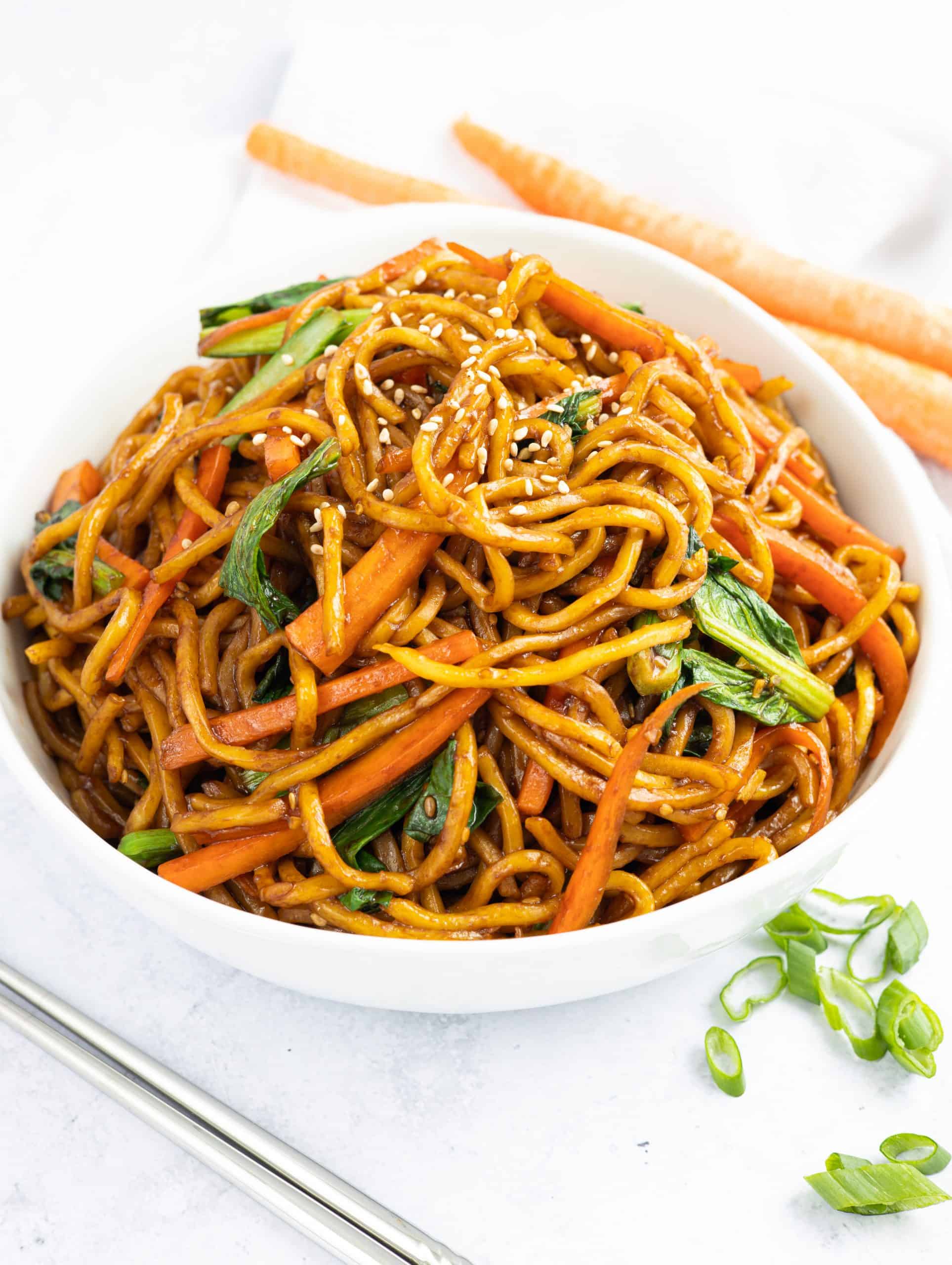 Vegan Asian Sesame Noodles (30-min. Recipe) - Christie at Home