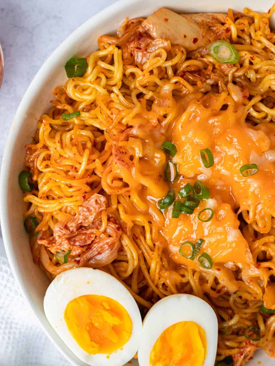 Cheddar cheese ramen noodles recipe