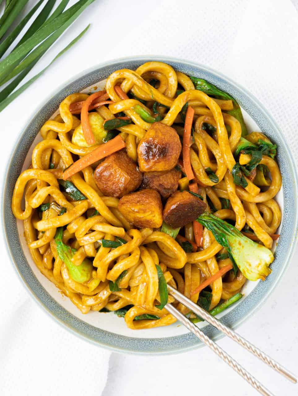 Curry Udon Noodle Stir-Fry