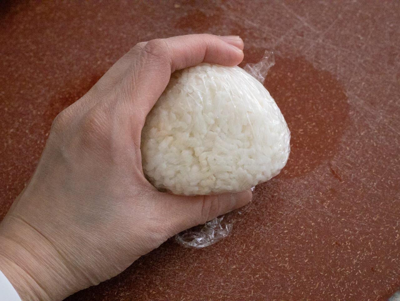shape into a rice ball