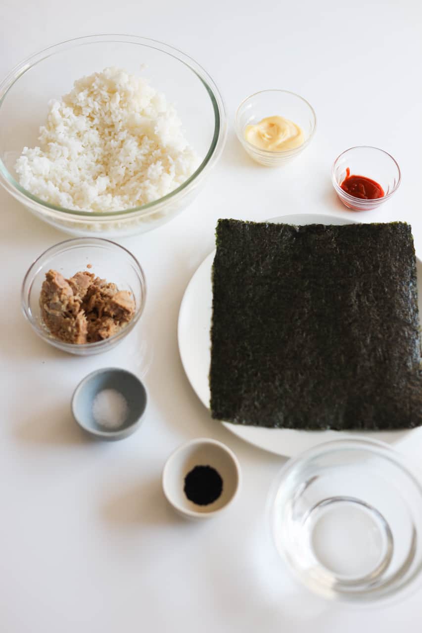 Spicy Tuna Onigiri (Japanese Rice Balls) • The Heirloom Pantry