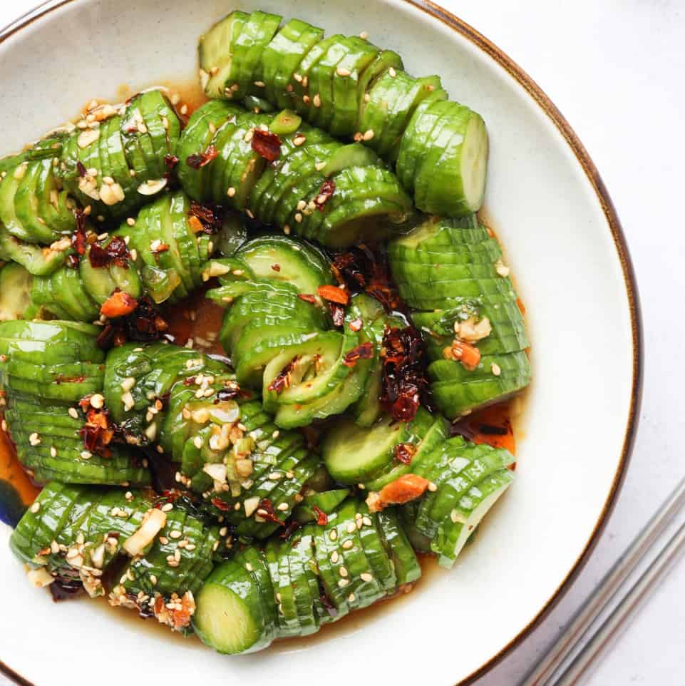 Spicy Asian Cucumber Salad | Recipe Cart