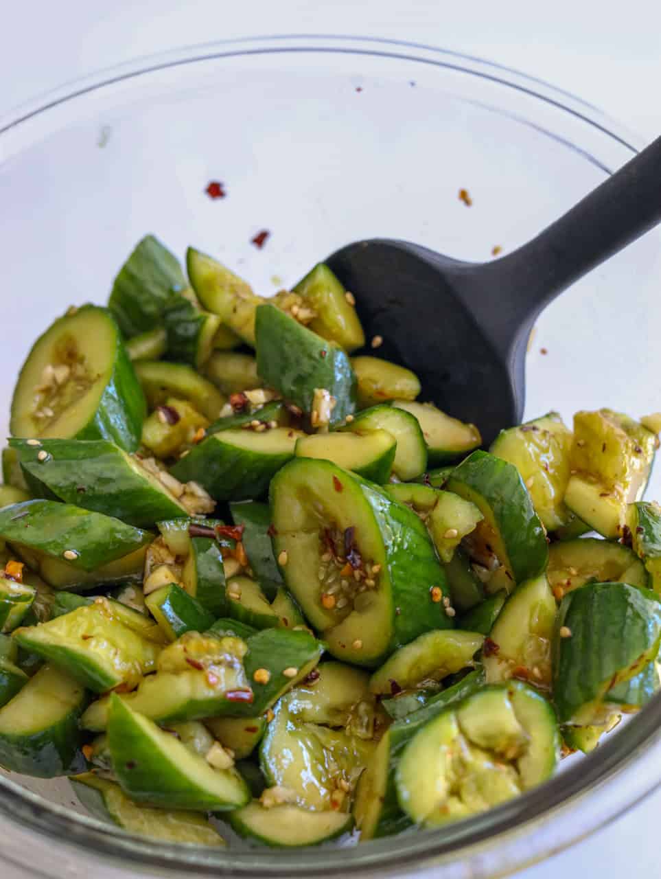 spicy smacked cucumber salad