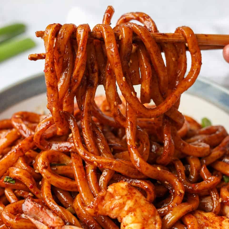 Chili Garlic Shrimp Noodles