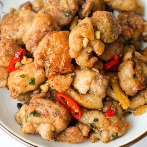 Chinese Salt and Pepper Chicken Recipe - The Dinner Bite