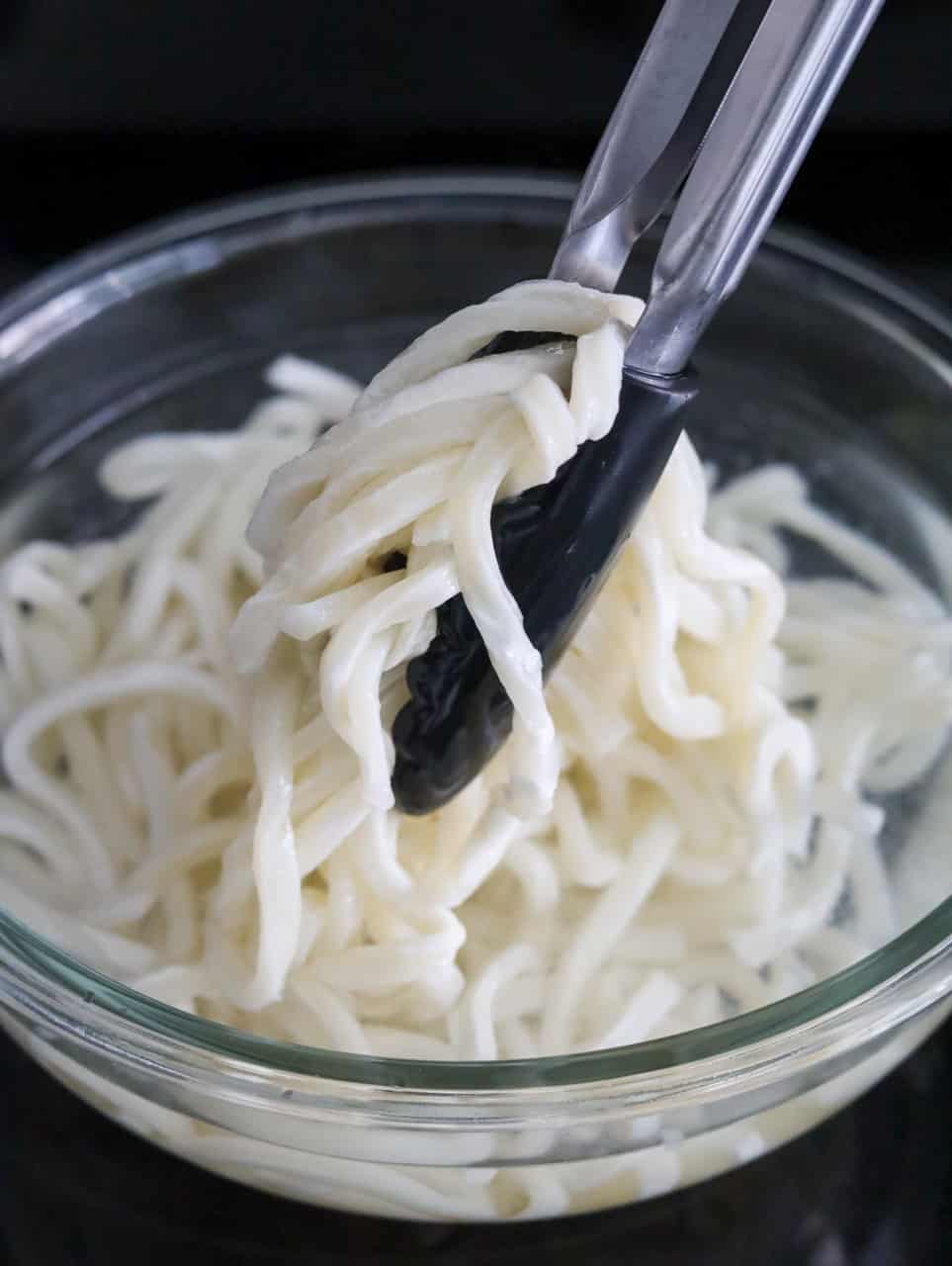 Soak Frozen Udon Noodles