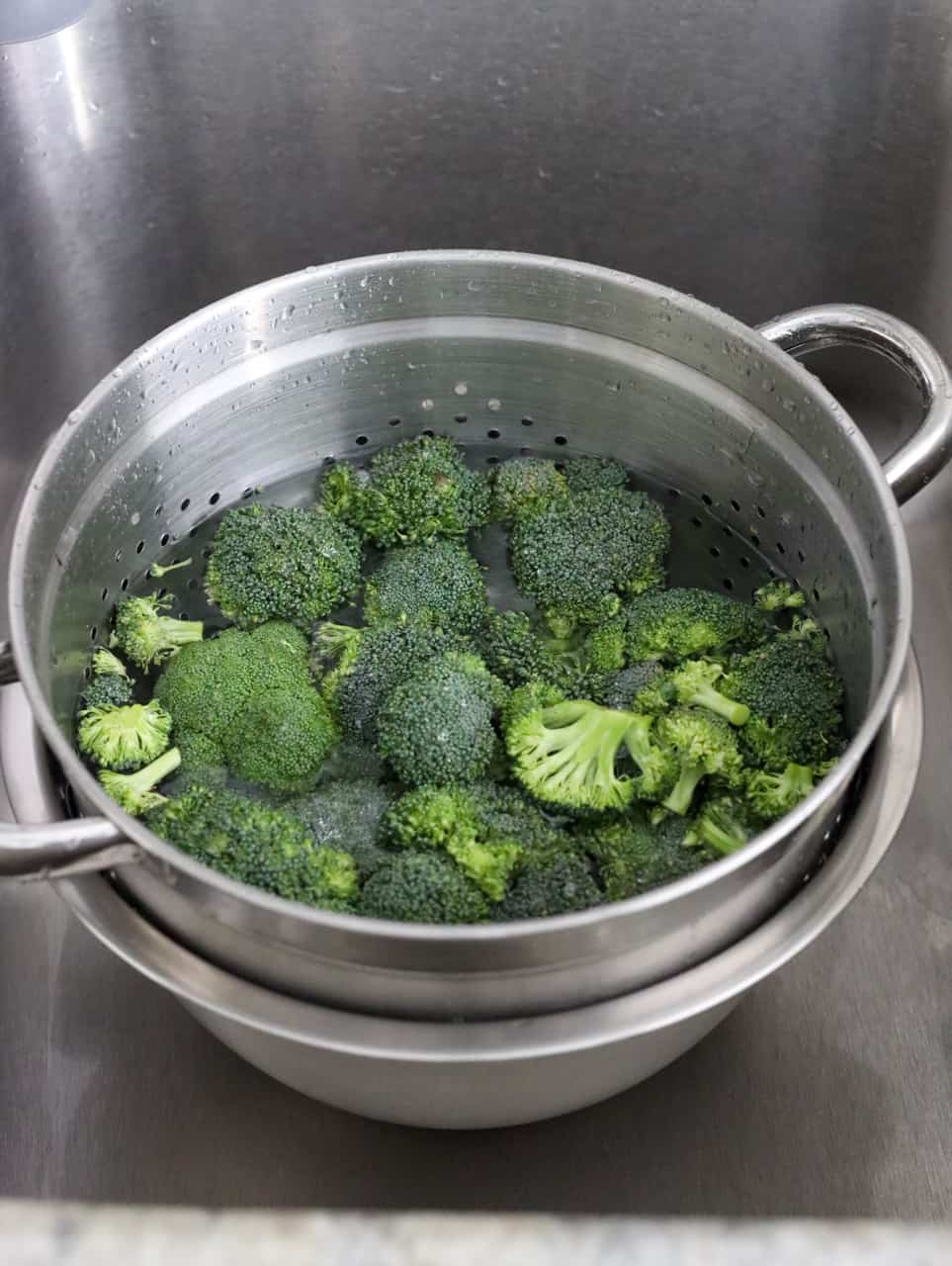 Wash & Strain Broccoli