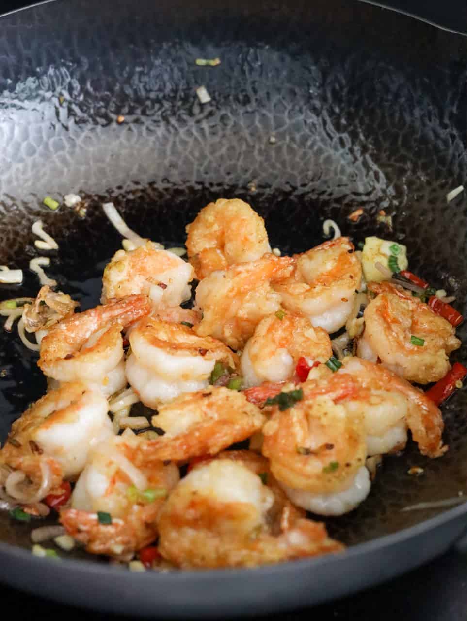 Toss in Shrimp with Seasoning
