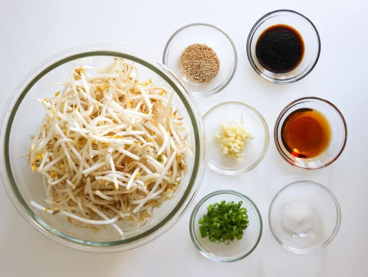 Easy 10-minute Korean Bean Sprout Salad - Christie At Home