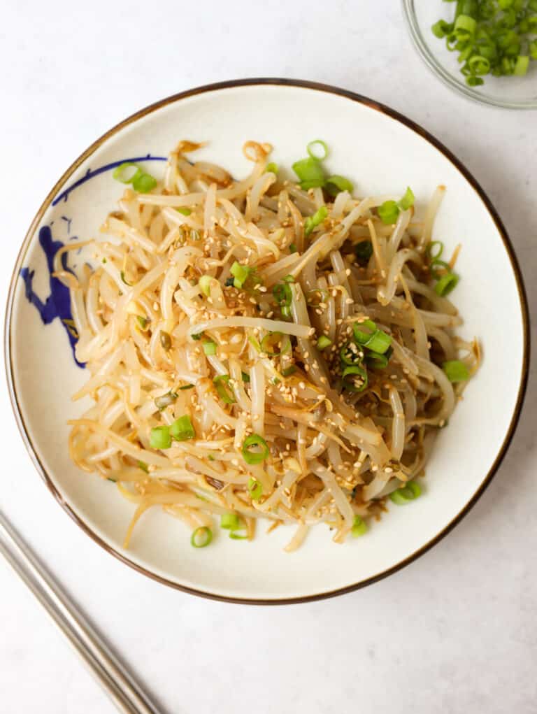 Easy 10minute Korean Bean Sprout Salad Christie at Home