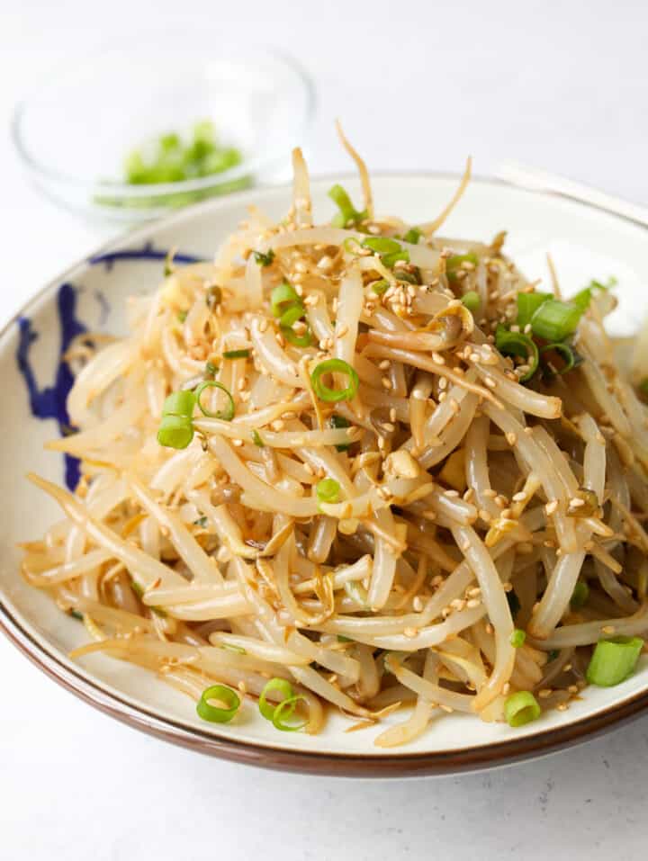 Easy 10minute Korean Bean Sprout Salad Christie at Home