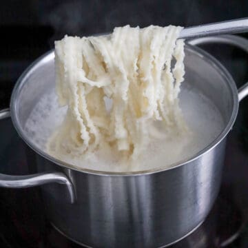 boil noodles for 3-4 minutes and strian them