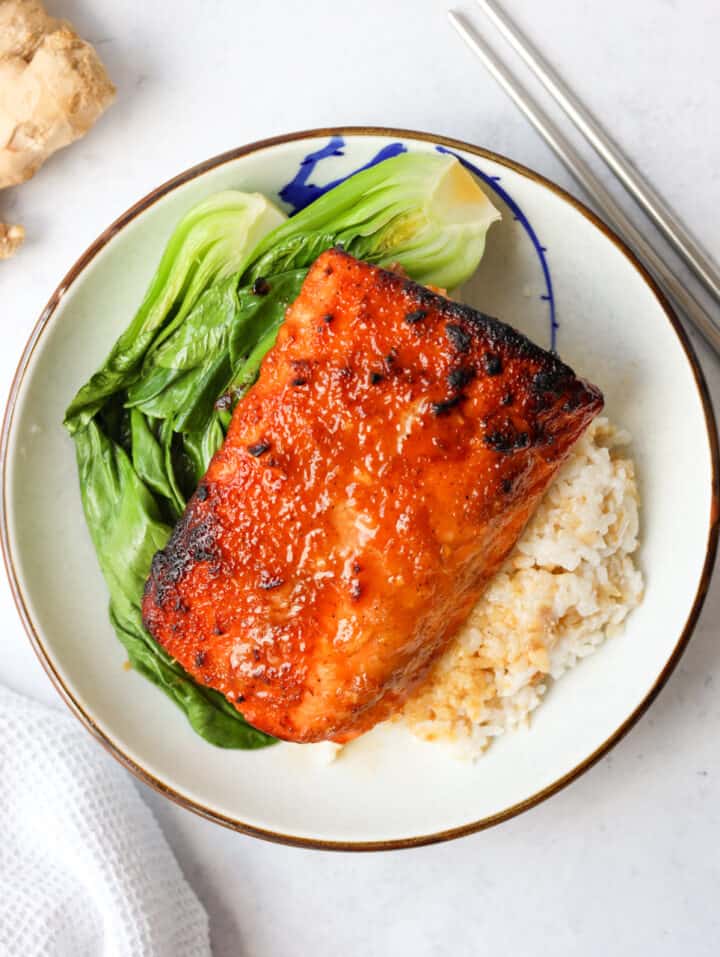 15minute Easy Air Fryer Ginger Miso Salmon Christie at Home