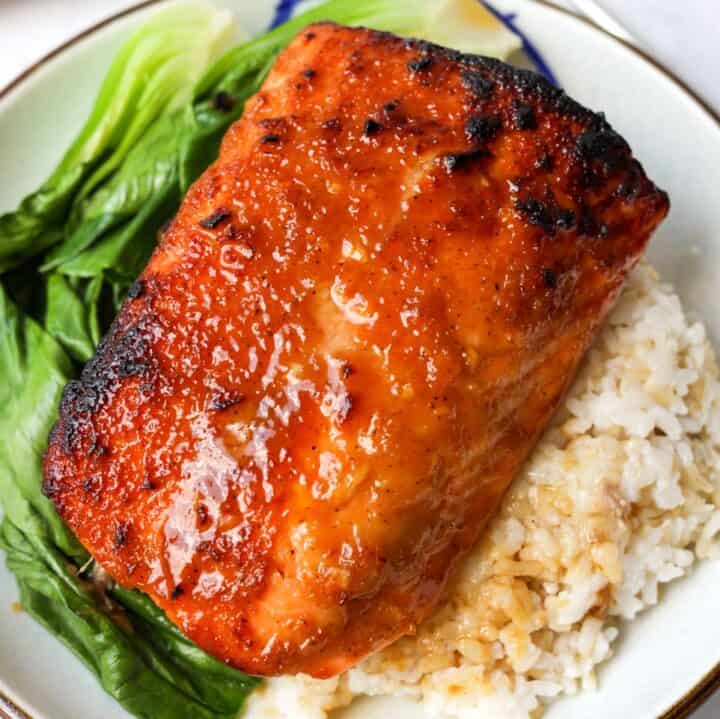 15minute Easy Air Fryer Ginger Miso Salmon Christie at Home