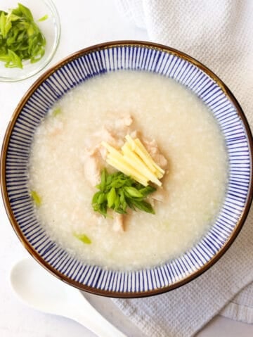 Quick & Easy Chicken Congee - Christie at Home