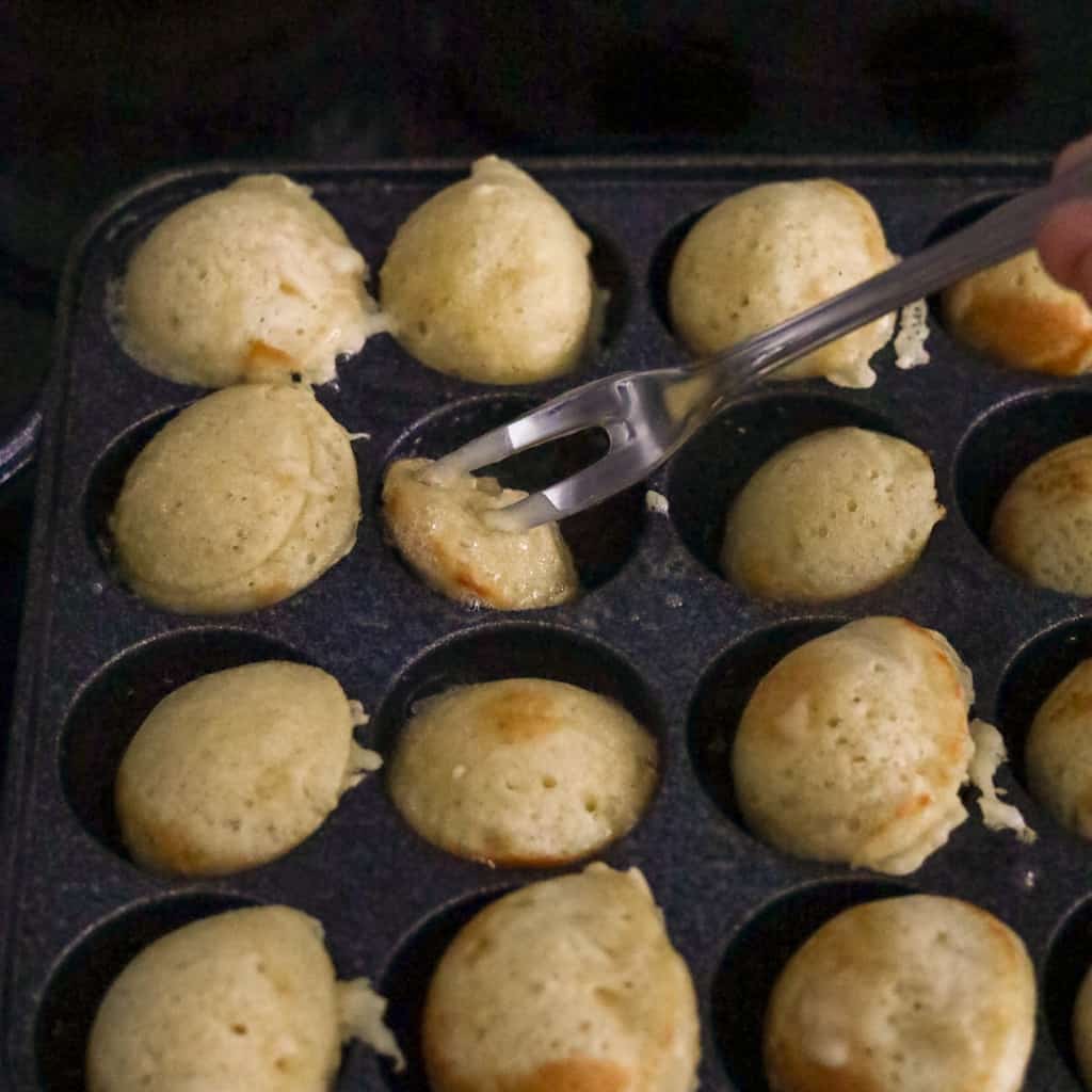 Mini-pancakes sur poêle à raclette - 5 ingredients 15 minutes