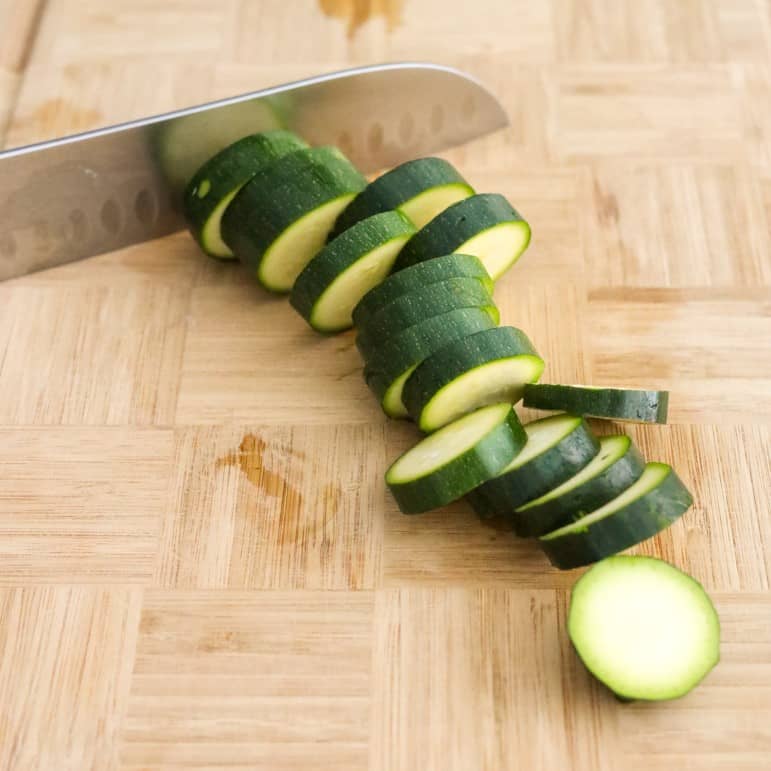 slice zucchini
