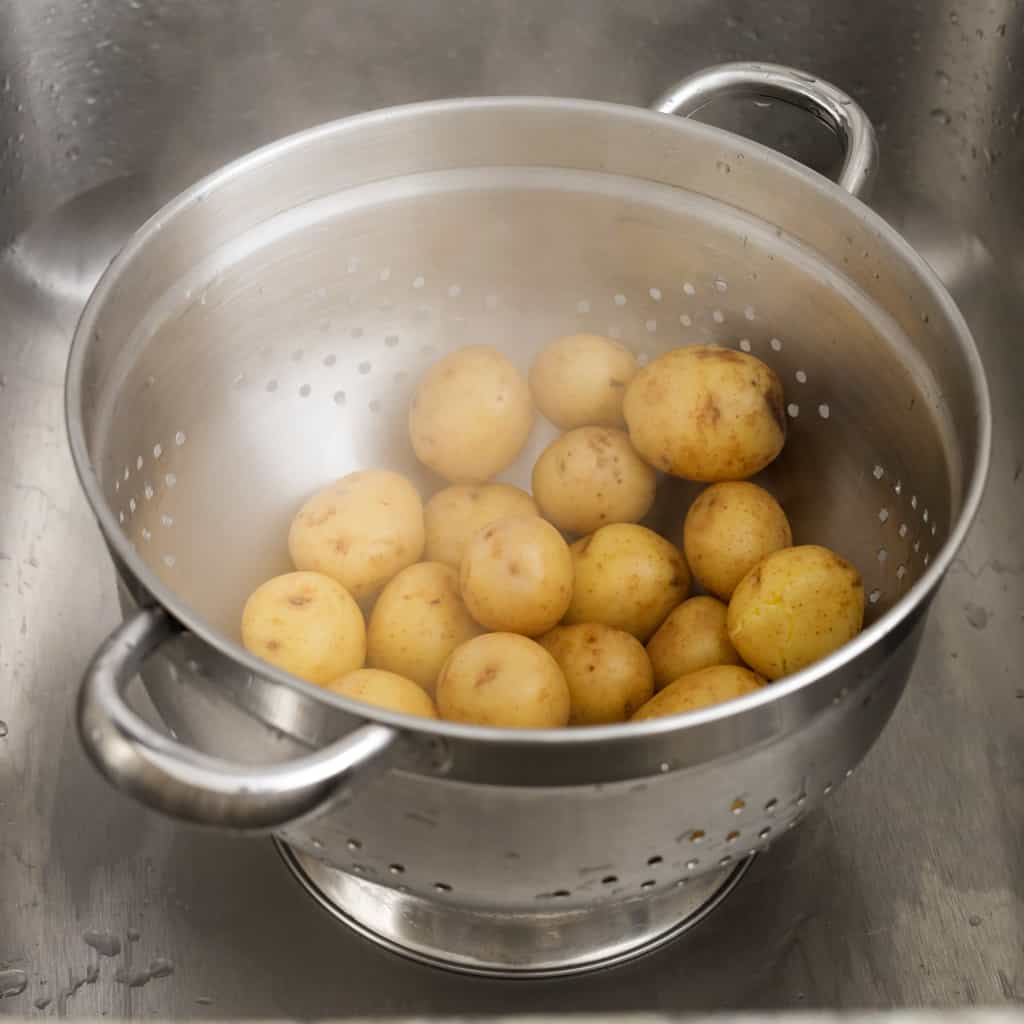 strain potatoes