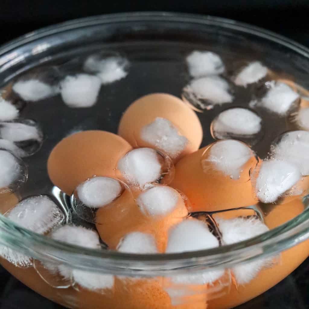 Transfer Eggs to Ice Bath