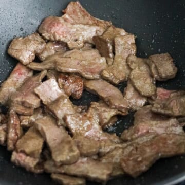 Fry Beef until 95% Cooked