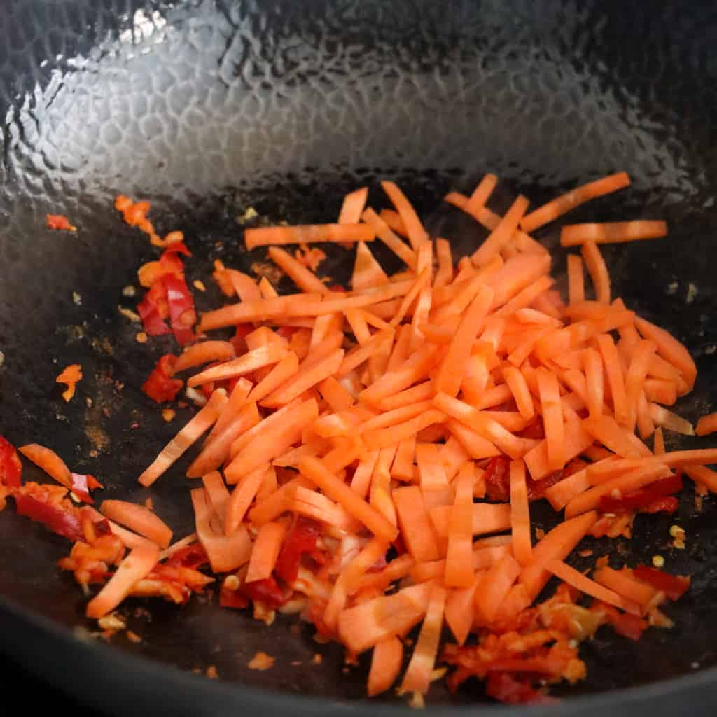 Fry Carrots & Chili Paste