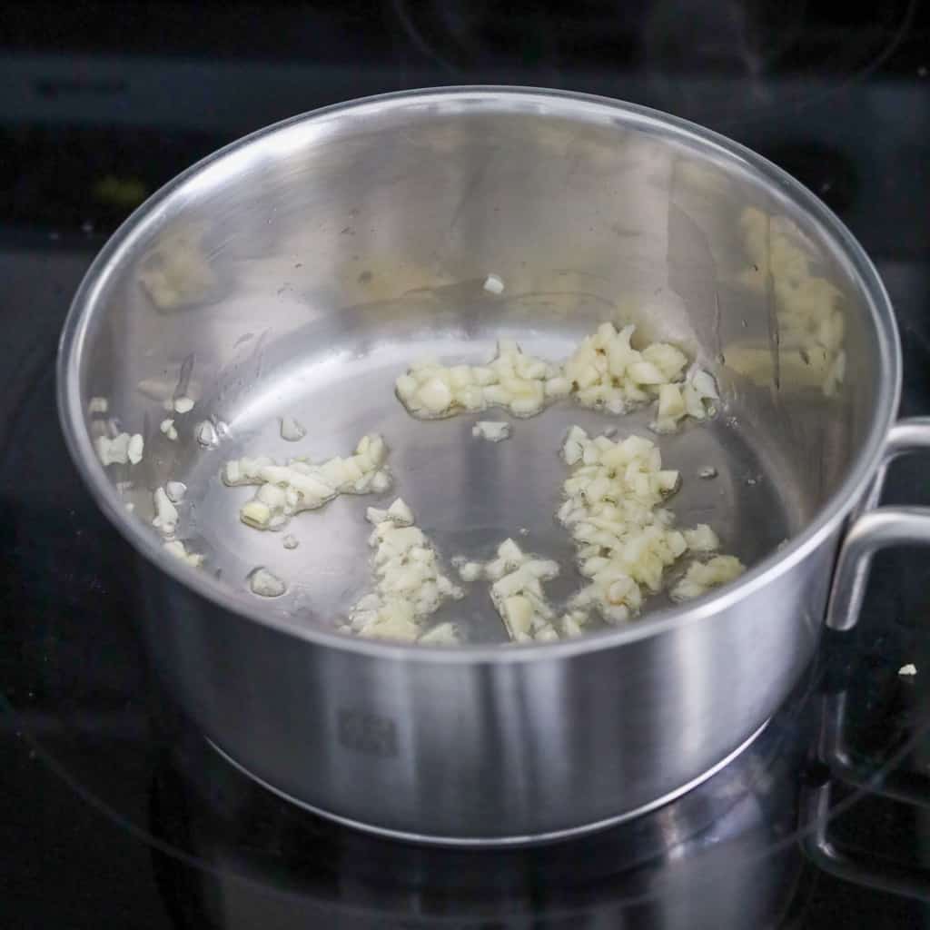saute garlic