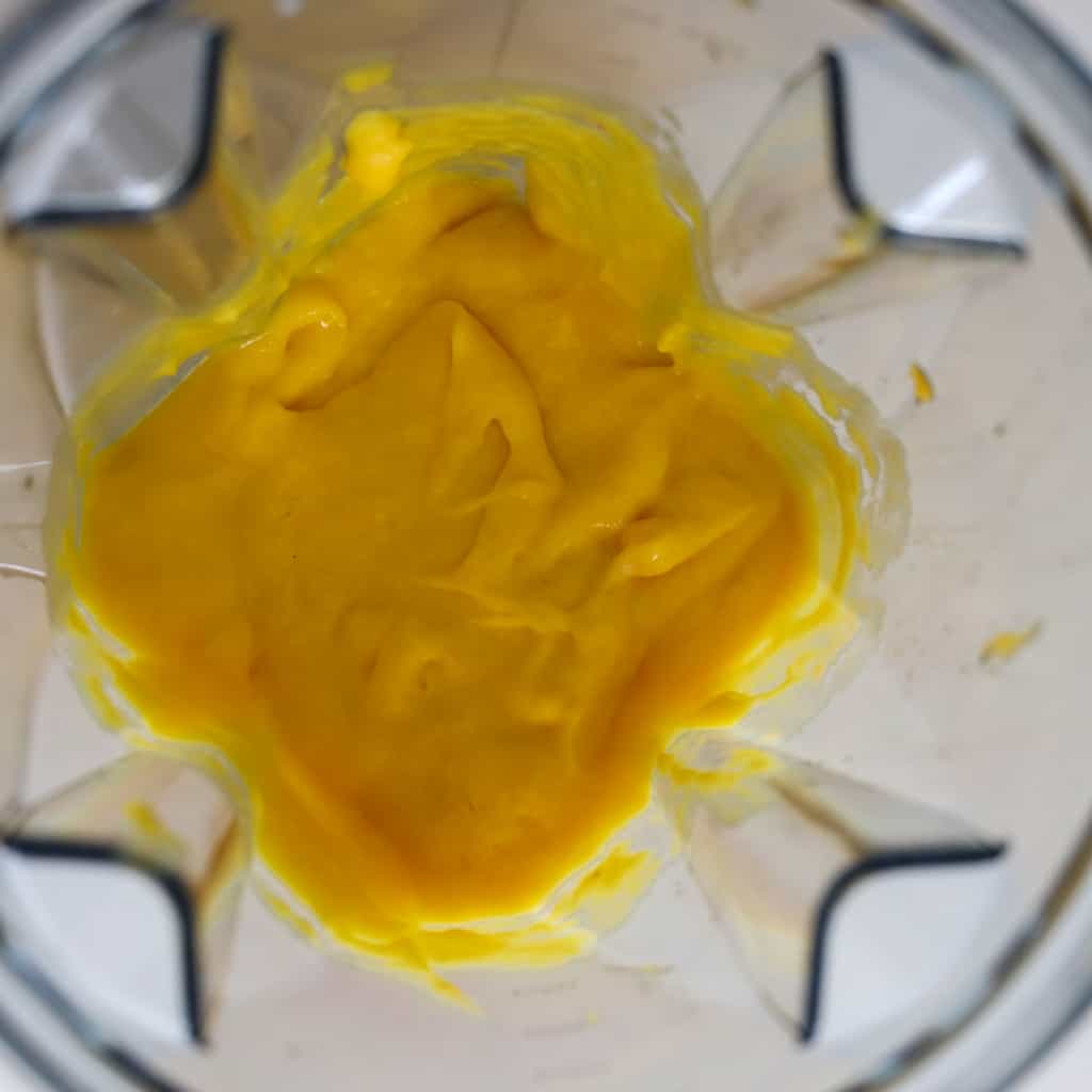 blend mango with condensed milk