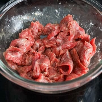 marinate beef slices