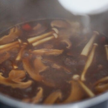 Stir in cornstarch slurry to slightly thicken the soup