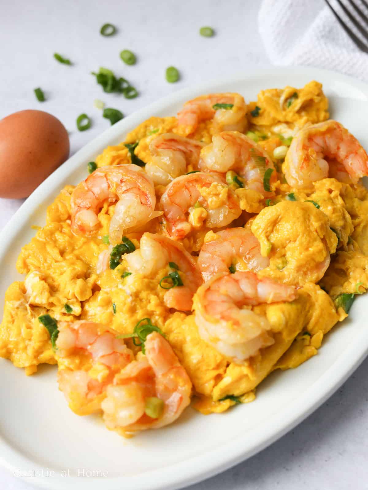 chinese shrimp omelette