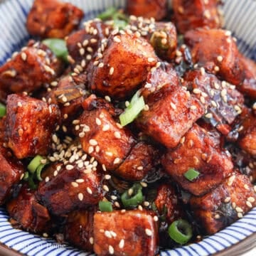 featured image of Crispy Soy Garlic Tofu