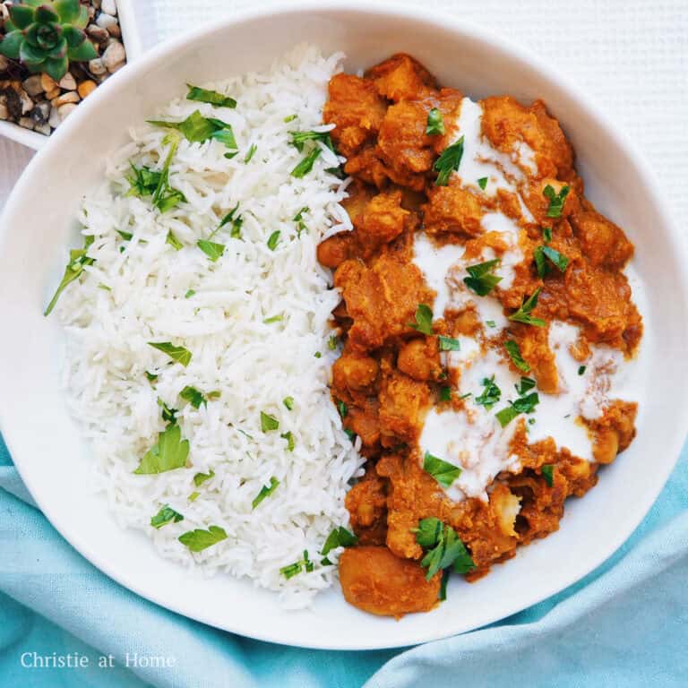 featured image of instant pot butter potato and chickpeas