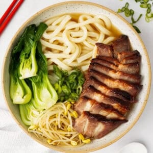 featured image of char siu udon noodle soup