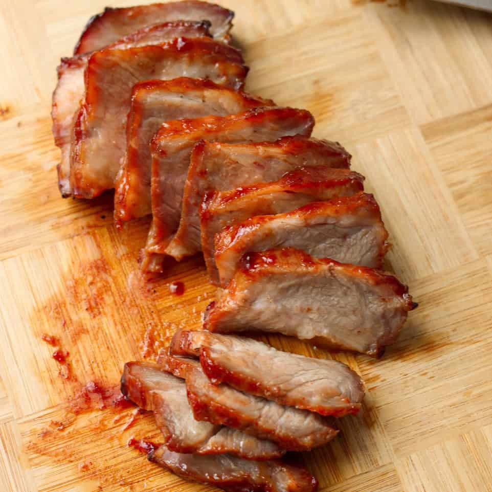 a picture of homemade char siu