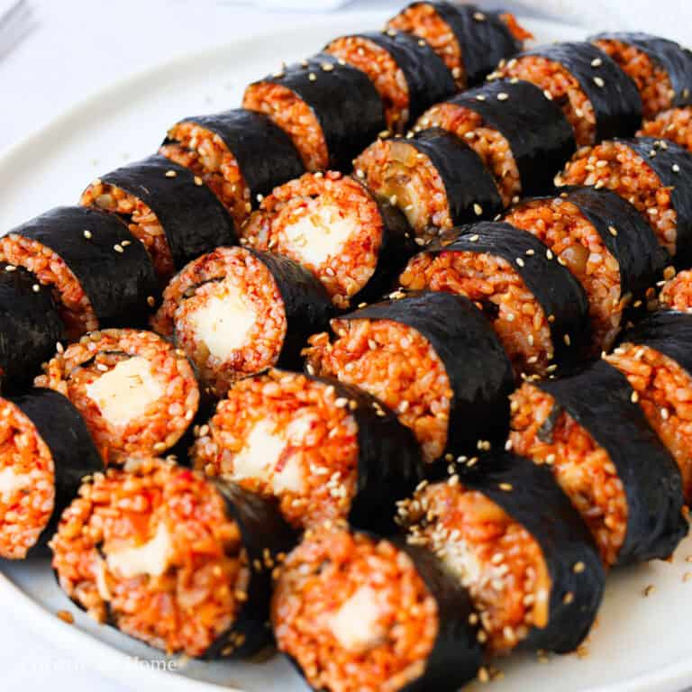 featured image of Cheese Kimchi Kimbap