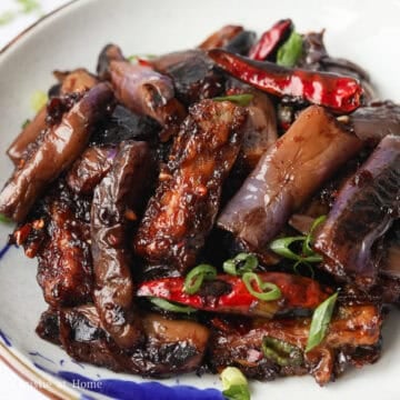 featured image of chinese spicy garlic eggplant