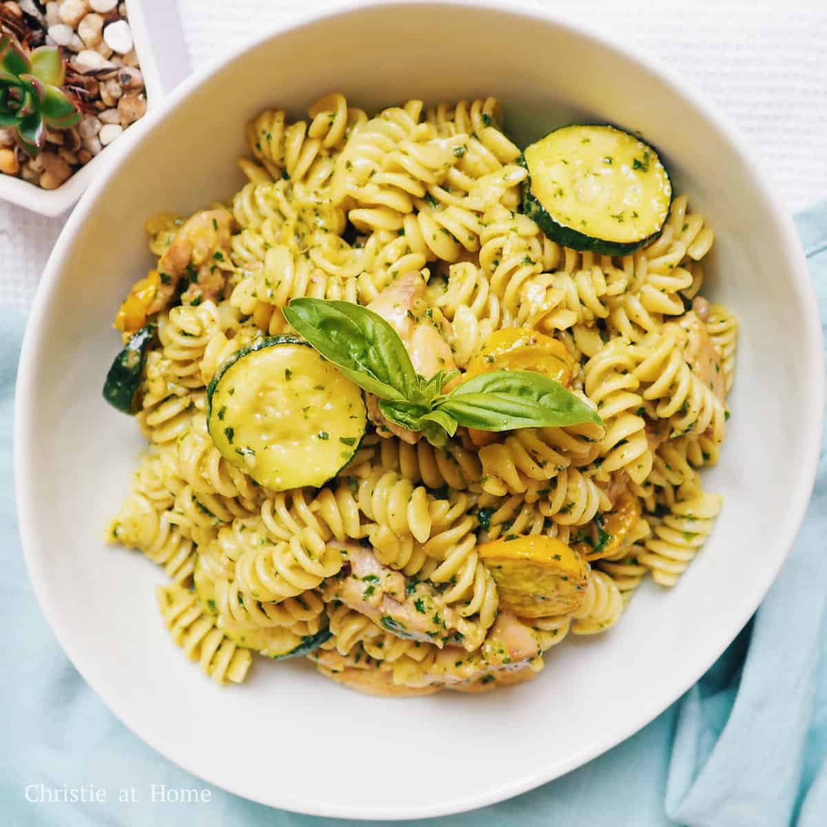 Dairy-Free Basil Pesto Pasta