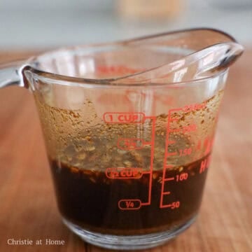 In a small bowl or cup, combine the sauce ingredients as listed above until sugar has dissolved and set aside.