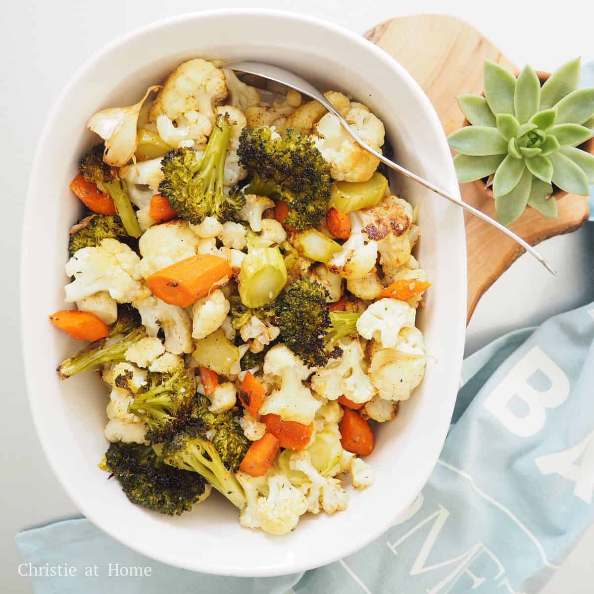 Roasted Broccoli and Cauliflower